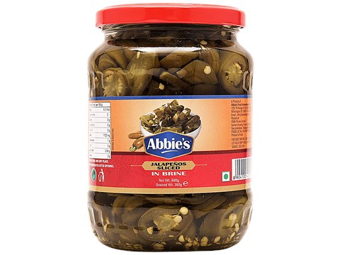 Abbies Jalapenos Sliced In Brine, 680 g