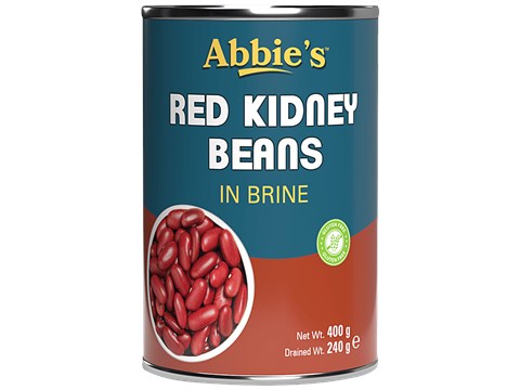 Abbies Red Kidney Beans in Brine, 400 g