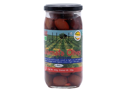Dolce Vita Organic Olives - Pitted Kalamata, 200 g