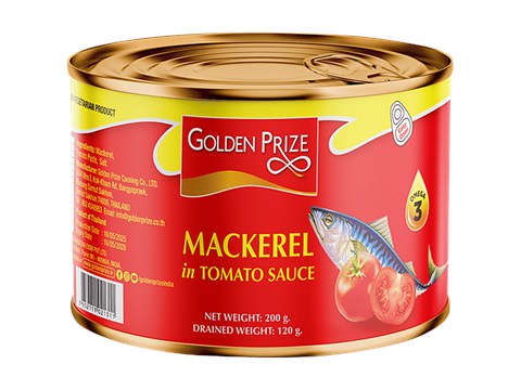 Golden Prize Canned Mackerel In - Tomato Sauce, 200 g