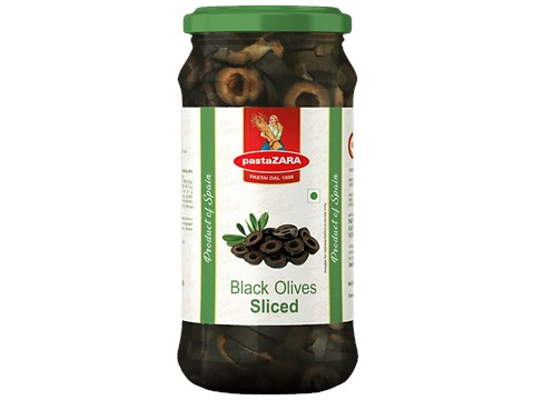 Pastazara Black Olives Sliced, 450 g