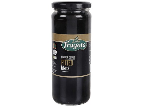 Fragata Spanish Olives - Pitted Black, 440 g
