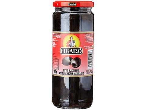 Figaro Imported Pitted Black Olives, 420 g