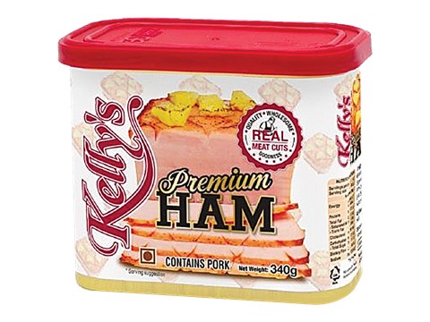 Kelly's Premium Ham - Protein Rich, Gluten Free, 340 g