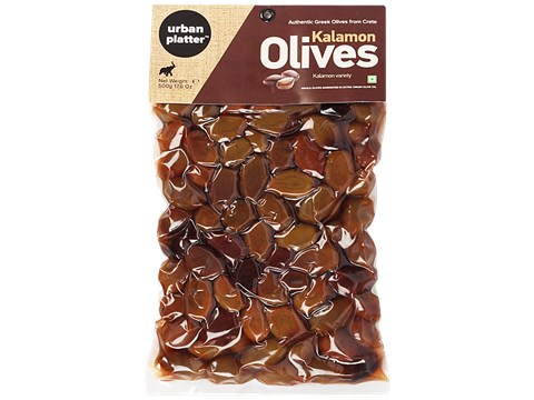 Urban Platter Black Kalamata Kalamon Olives - Rich In Vitamin, Iron & Calcium, 500 g