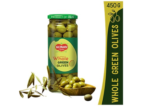 Del Monte Whole Green Olives, 450 g
