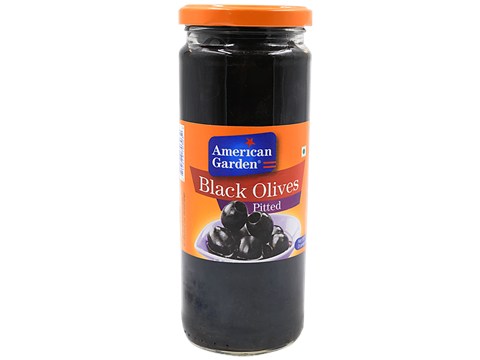 American Garden Olives Pitted - Black, 450 g