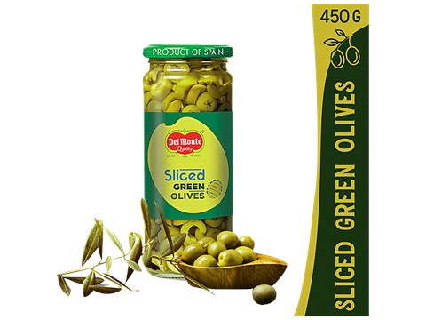 Del Monte Sliced Green Olives, 450 g