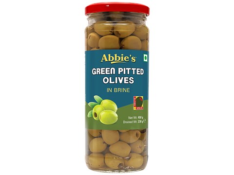Abbies Green Olives - Pitted, 450 g
