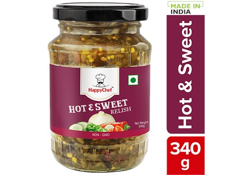 HappyChef Hot & Sweet Relish, 340 g