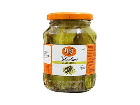 Tify Gherkins Zesty Slice, 180 g