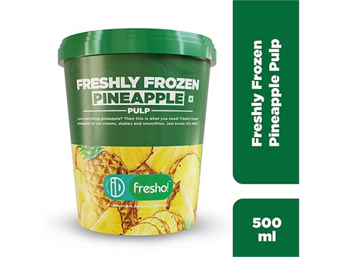 iD fresho! Pineapple Fruit Pulp - Frozen Dessert, 500 g