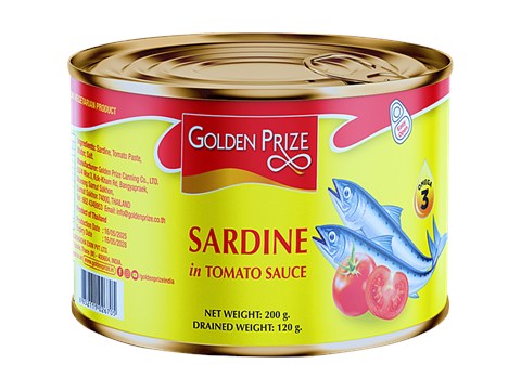 Golden Prize Canned Sardine in Tomato Sauce, 200 g