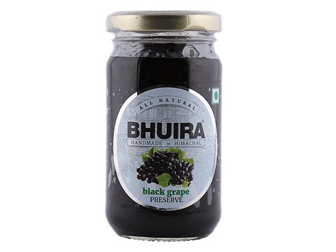 BHUIRA  Black Grape Preserve - Natural, No Added Preservatives & Tastes Delicious, 240 g