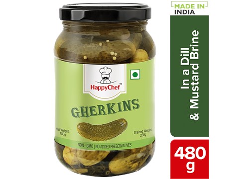 HappyChef Gherkins, 480 g