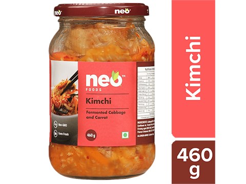 Neo Kimchi - Cabbage & Carrot, Tangy & Sour Condiment, Versatile, Farm Fresh, 460 g
