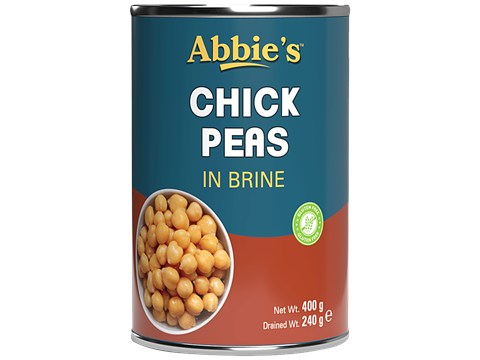 Abbies Chickpeas in Brine, 400 g