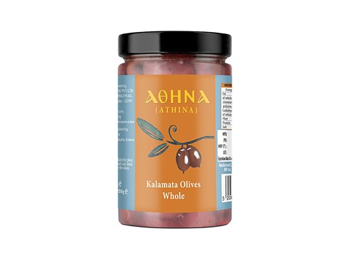 Aohna Kalamata Olives Whole - Premium, Healthy, For Cooking, 190 g