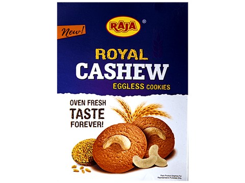 Raja Royal Cashew Eggless Cookies, 100 g