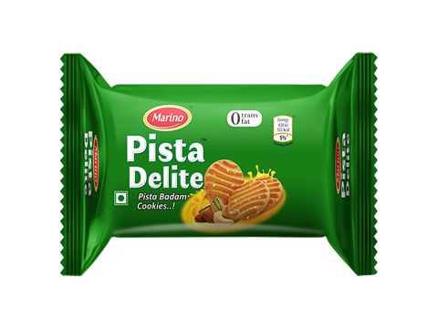Marino Pista Delite Biscuits - With Real Dry Fruit Bits, Teatime Snack, 60 g