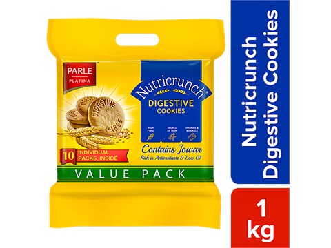 Parle Platina Nutricrunch Digestive Cookies, 1 kg