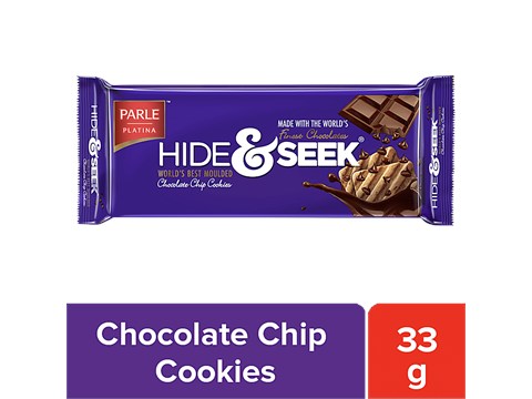 Parle Platina Hide & Seek Chocolate Chip Cookies, 33 g