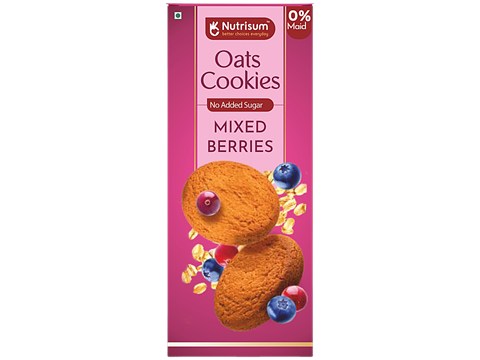 Nutrisum Mixed Berries Oats Cookies, 70 g