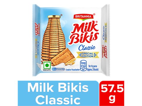 Britannia Milk Bikis Classic Biscuits, 57.5 g