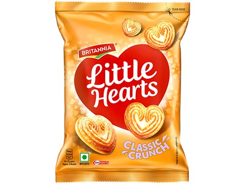 Britannia Little Hearts Biscuits - Classic, 26 g