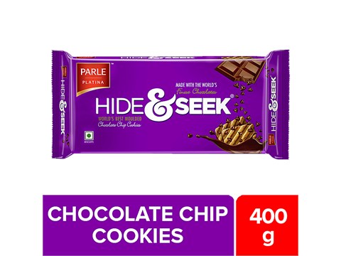 Parle Platina Hide & Seek Choco Chip Cookies, 400 g