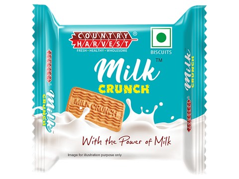 Country Harvest Milk Crunch Biscuits - Fresh, Healthy & Wholesome, 35 g