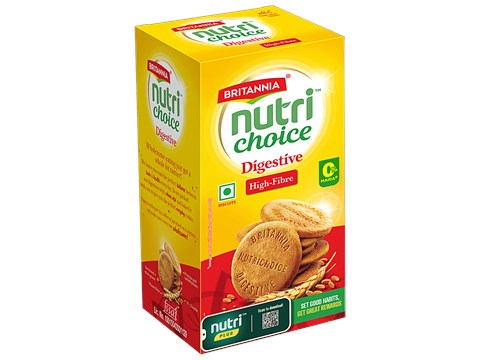 Britannia Nutri Choice Digestive High Fibre Biscuits, 250 g