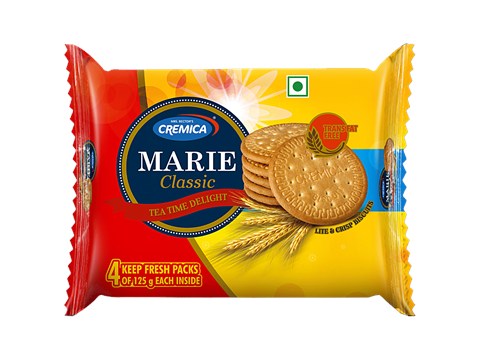 Cremica Marie Classic - Lite & Crispy Biscuits, 125 g