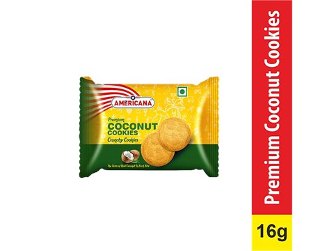 Americana Premium Coconut Cookies, 16 g