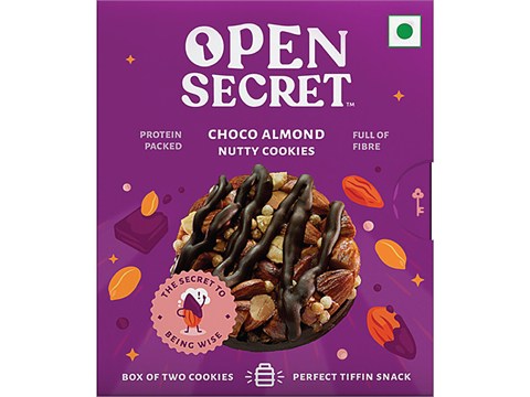 Open Secret Chocolate Almond Nutty Cookies - With No Maida, Healthy, 25 g