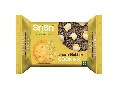 Sri Sri Tattva Jeera Butter Cookies - Crispy, Crunchy, Perfect Snack, 90 g