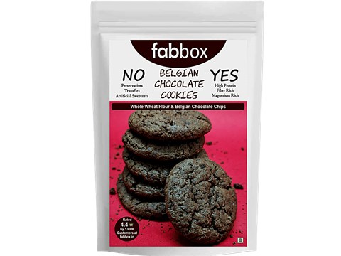 Fabbox Belgium Chocolate Cookies, 91 g