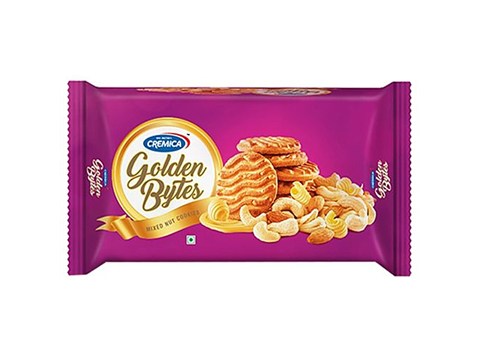 Cremica Cookies - Mixed Nuts, Golden Bytes, 200 g