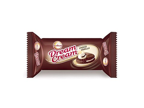 Sunfeast Dream Cream - Choco Vanilla Cream Biscuit Cookie, 60 g