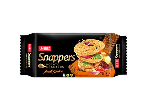 Unibic Snappers - Potato Crackers, Indi Spice, Crispy Snack, 300 g