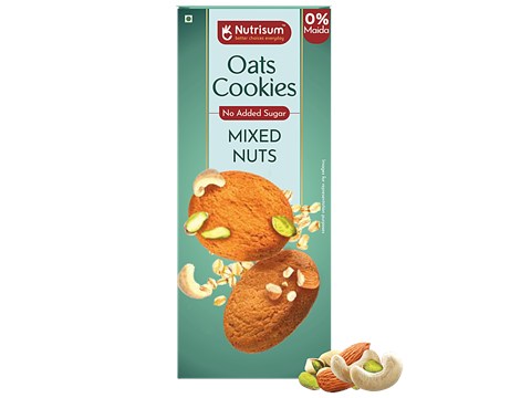 Nutrisum Mixed Nuts Oats Cookies, 70 g