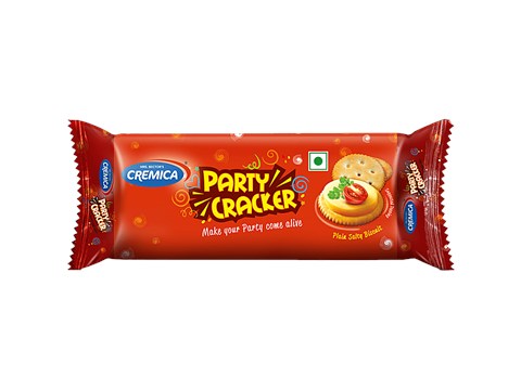 Cremica Party Cracker - Plain Salty Biscuit, 60 g