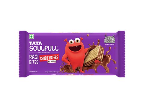 Tata Soulfull Ragi Bites Choco Wafers, 50 g