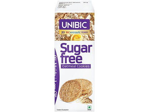 Unibic Sugar Free Oatmeal Cookies, 67.5 g