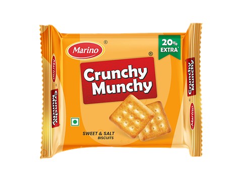 Marino Crunchy Munchy Biscuits - Sweet & Salt, Light & Crisp Teatime Snack, 64 g