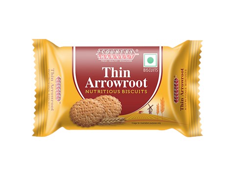 Country Harvest Thin Arrowroot Nutritious Biscuits, 74.5 g