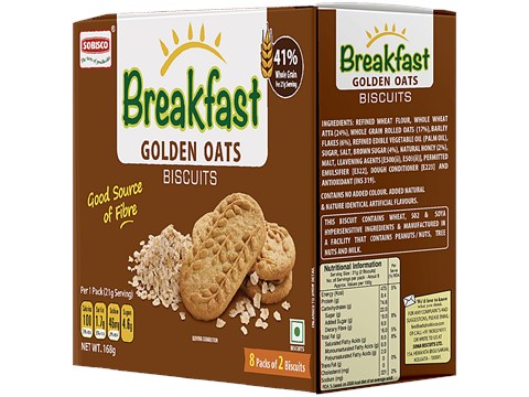 Sobisco Breakfast Golden Oats Biscuits, 168 g