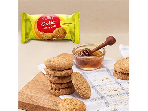 Tasties Honey & Oats Cookies, 75 g