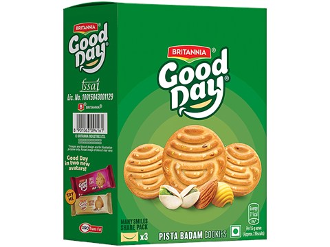 Britannia Good Day Pista Badam Cookies, 250 g