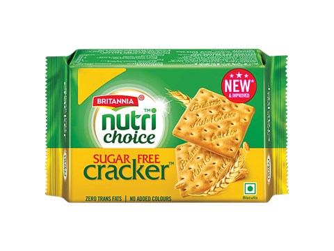 Britannia Nutri Choice Sugar Free Cracker Biscuits, 60 g